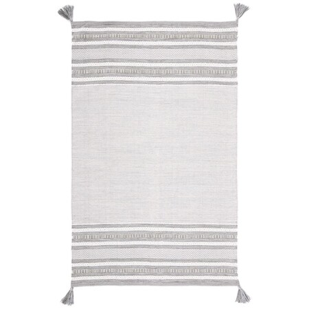 Safavieh 4 x 6 ft. Montauk Hand Woven Rectangle Area Rug Grey & Ivory MTK214F-4